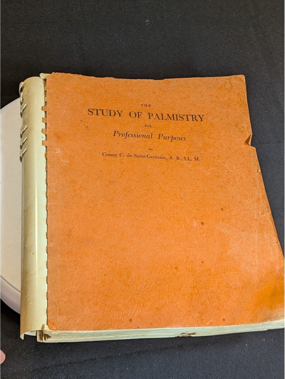 Study of Palmistry Professional Purposes Comte de Saint Germain Occult Book